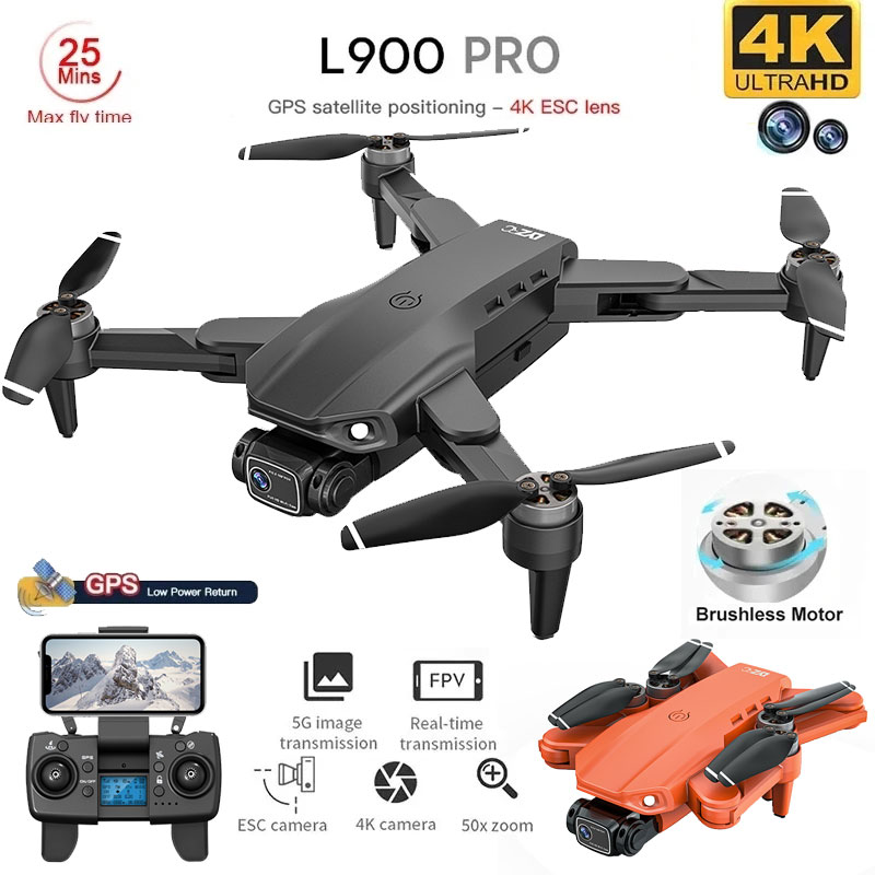 Drone Camera Lens - L900 Pro GPS Drone 4K profesyonel