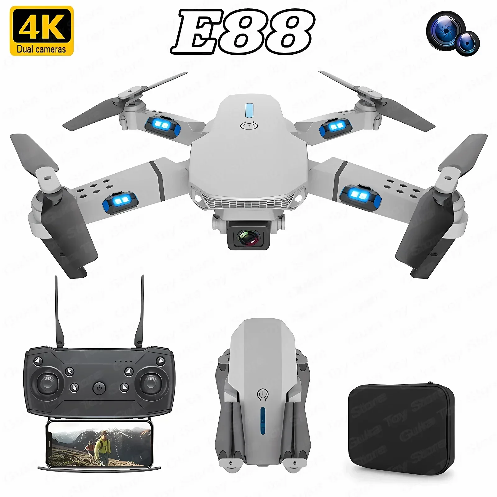 Drone Camera Mount - E88 Pro WIFI FPV Drone Geniş
