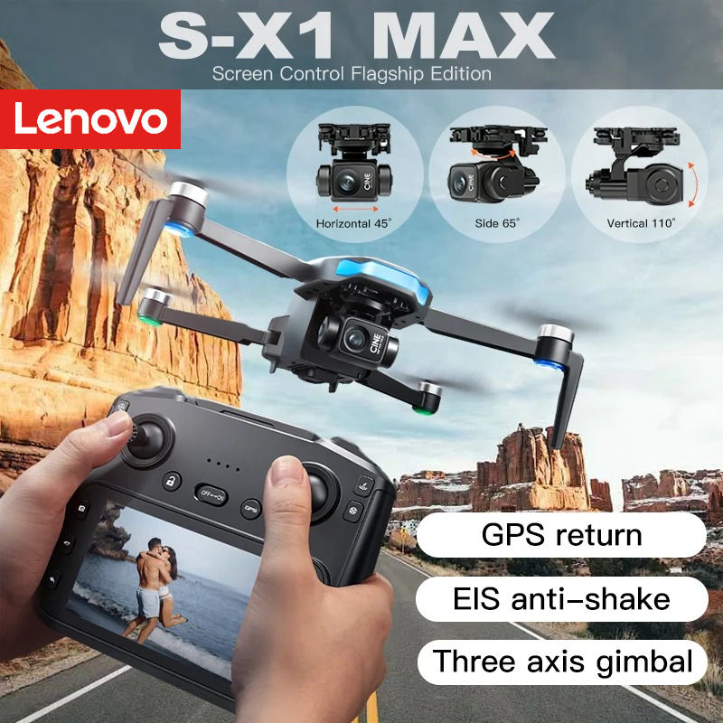 Drone Camera Hd - Lenovo GPS S-X1 Drone Üç Eksenli
