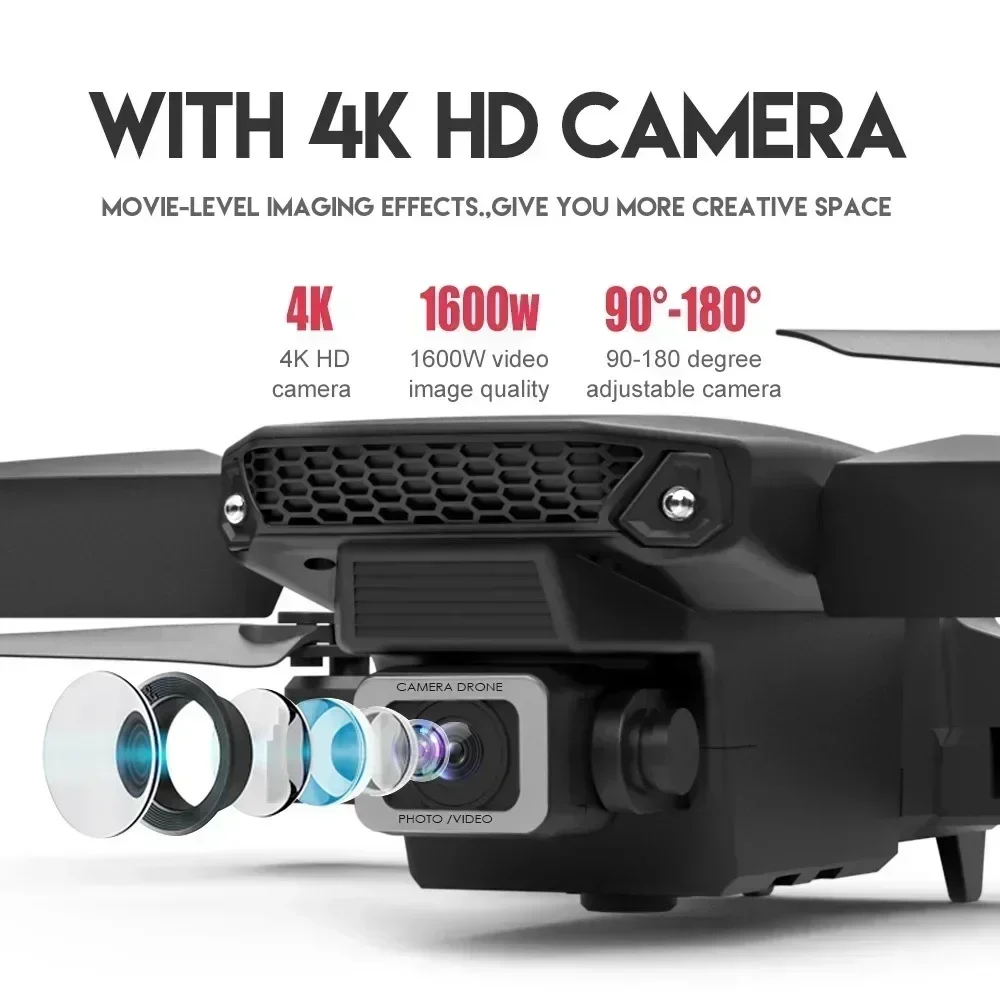 E88 Pro WIFI FPV Drone Geniş A - Drone Camera Mount incelemesi ve fiyatı