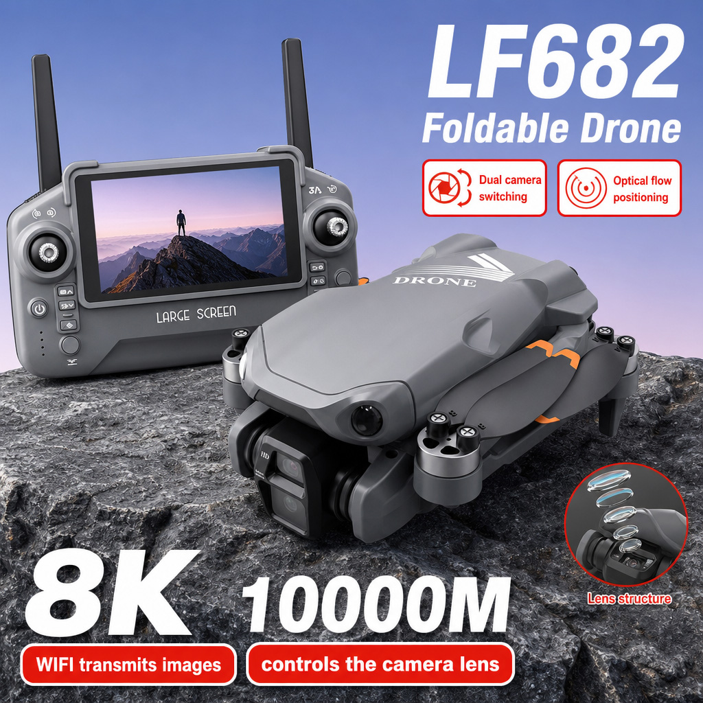 Hava Fotoğrafı LF682 Drone 8K  - Drone Camera Lens incelemesi ve fiyatı