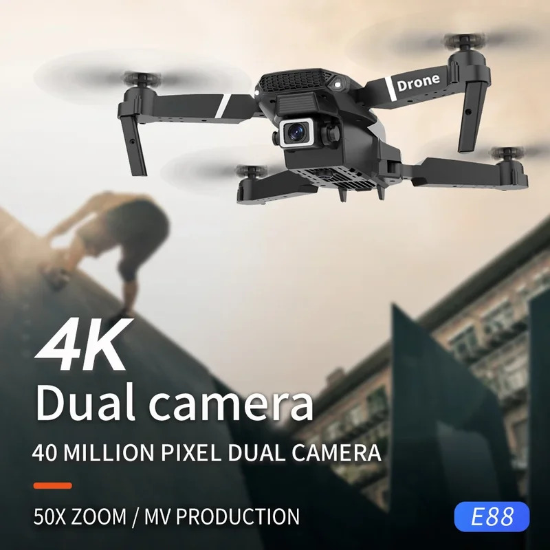 E88 Pro Akıllı Katlanabilir Dr - Drone Camera Lens incelemesi ve fiyatı